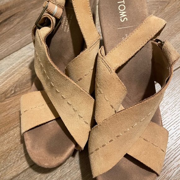 Toms Women's Espadrilles in Tan, Cream, Green, Gray - Picture 11 of 12